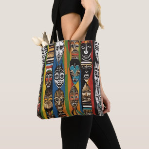 Tasche der farbenfrohen afrikanischen Stammesmasse