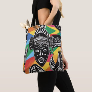 Tasche der farbenfrohen afrikanischen Stammesmasse