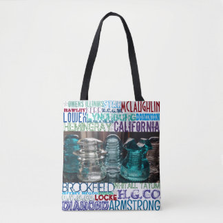 Tasche der Glasinsulatorhersteller Sammler