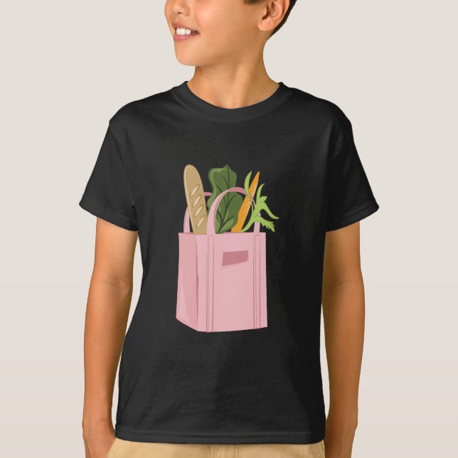 Tasche der Lebensmittelgeschäfte T-Shirt (Vorderseite)