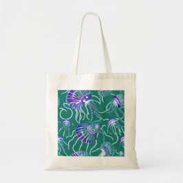 Tasche der lila Quallen-Leinwand