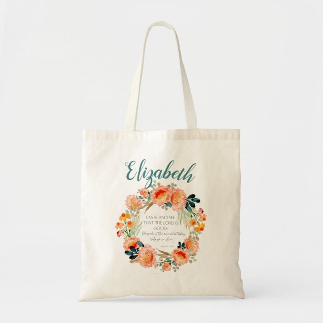 Tasche der personalisierten Blumenblume (Vorne)