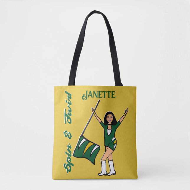 Tasche der personalisierten Flagge (grün-weiß) B (Vorderseite)