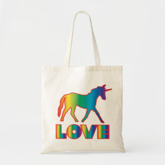 Tasche der Unicorn-Liebe-(Regenbogen)