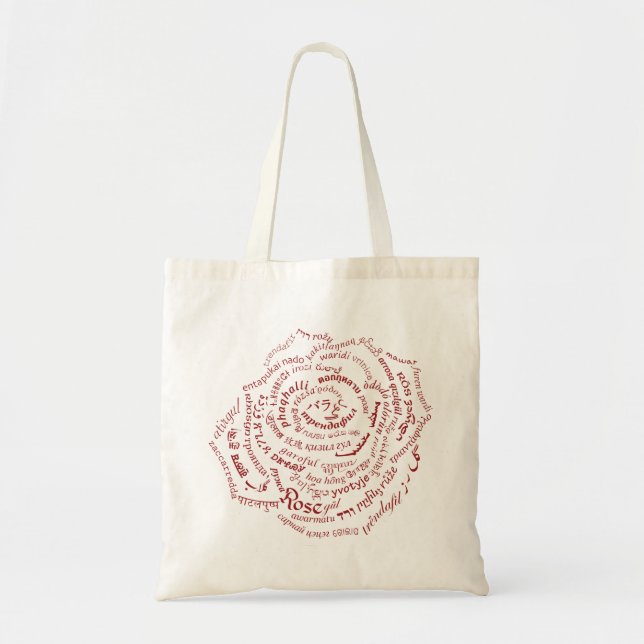 Tasche der WeltWord-Rose (Vorne)