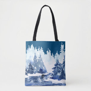 Tasche der Winterwaldszene