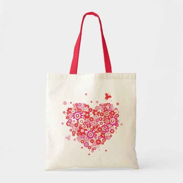 Tasche des Blumen-Herz-1 (Vorne)