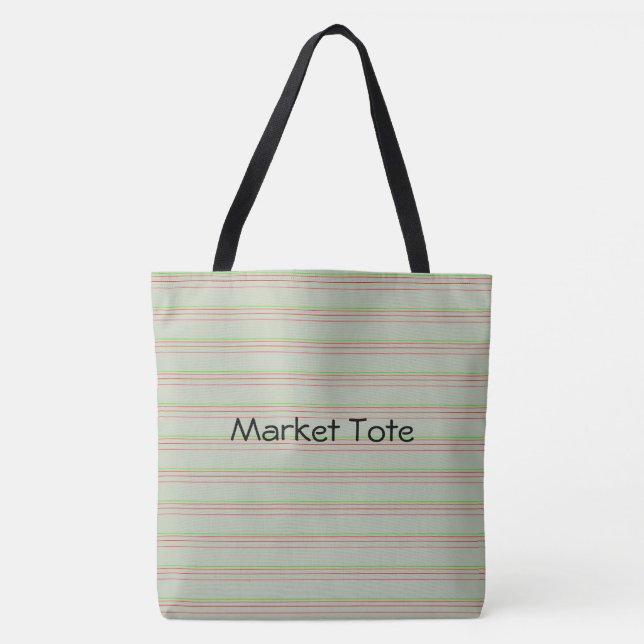 Tasche des grünen Olivenmarktes (Vorderseite)