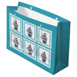 Tasche des KUNDENSPEZIFISCHEN FOTO-, TEXT- u. Große Geschenktüte