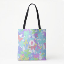 Tasche des Tuchs mit Druck des Schmetterlings