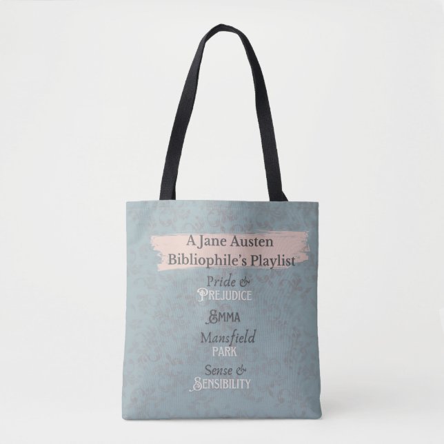 Tasche - Die Playlist von Jane Austen Bibliophile (Vorderseite)