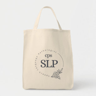 Tasche - dunkles Blumenlogo