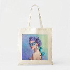 Tasche Fantasy Winterfrau und blauer Drache