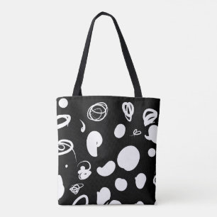 Tasche für abstrakte Druckgrafik
