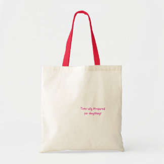 Tasche für alles vorbereitet! Motivierend Tasche