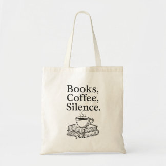 Tasche für Bücher- und Kaffeeliebhaber