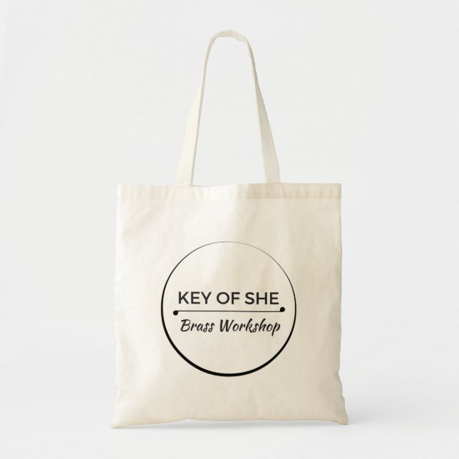 Tasche für das Logo "She Brass" (Vorne)