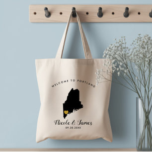 Tasche für Hochzeits-Willkommensgeschenke mit Main