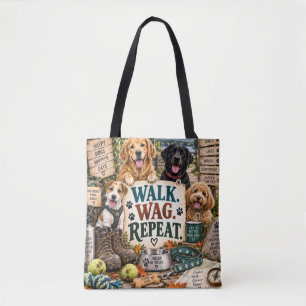 Tasche für Hunde- und Wanderliebhaber Hunde & Spaz