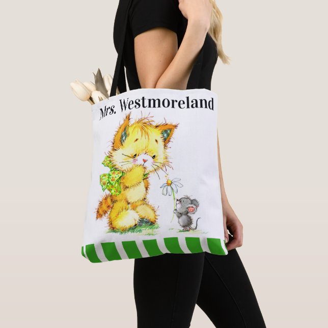 Tasche für niedliche Lehrer - siehe Rückseite - (Von Nahem)