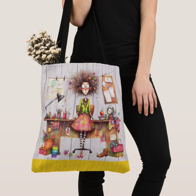 Tasche für niedliche Lehrkräfte - Siehe Rückseite (Von Nahem)