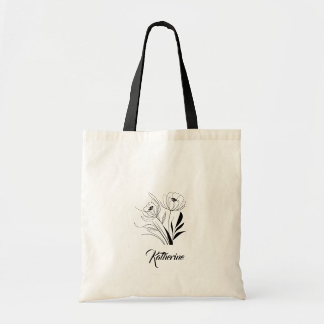 Tasche für personalisierte Blumenbezeichnungen für (Vorne)