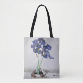 Tasche, ganz vorbei mit "lila Iris" durch Tasche