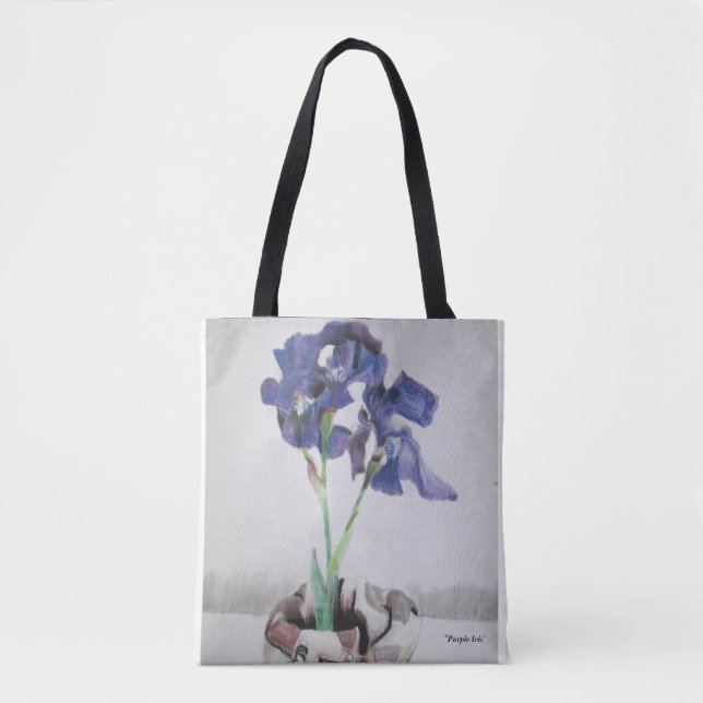 Tasche, ganz vorbei mit "lila Iris" durch Tasche (Vorderseite)