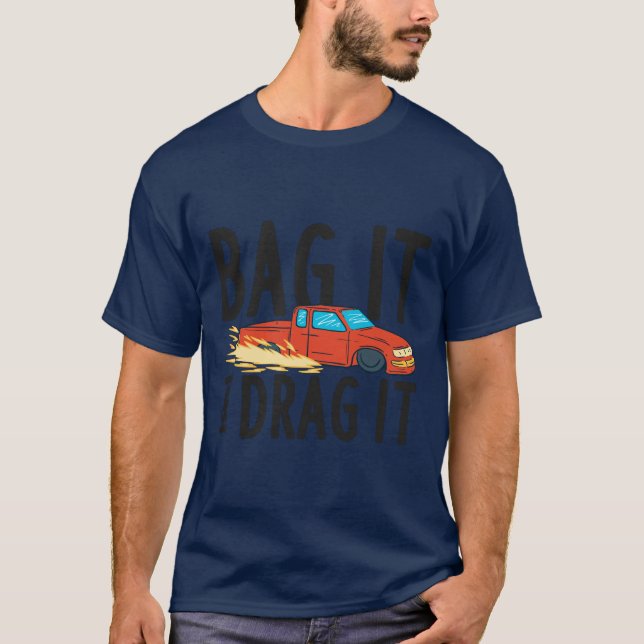 Tasche it Bagged Lowered Mini Truck Lowrider T-Shirt (Vorderseite)