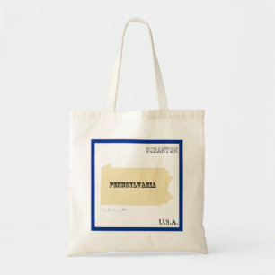 Tasche - Karte des Bundesstaates Pennsylvania mit
