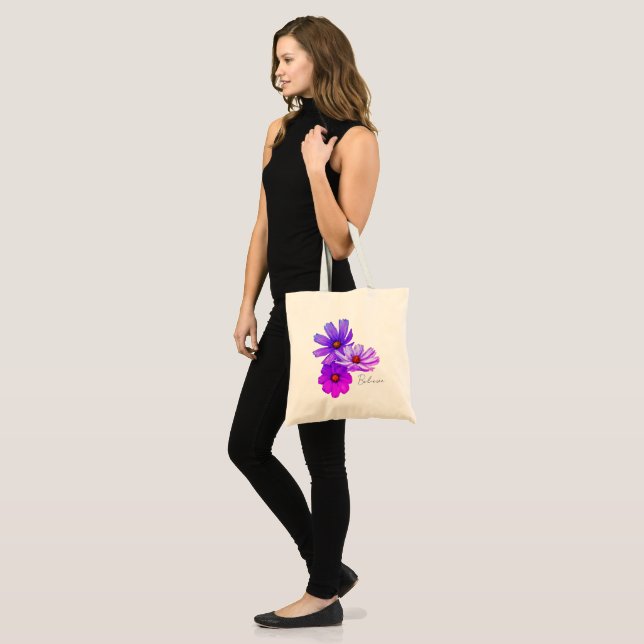 Tasche - Kosmosblumen (Vorderseite (Model))