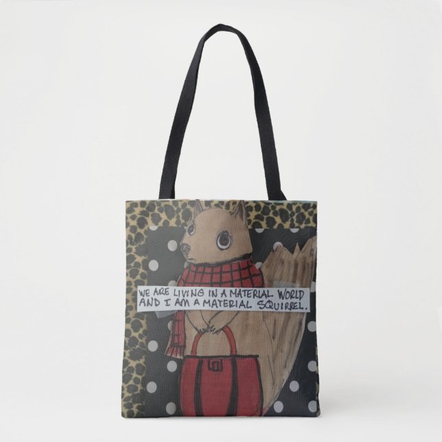 Tasche leben wir in der materiellen Welt und ich (Vorderseite)