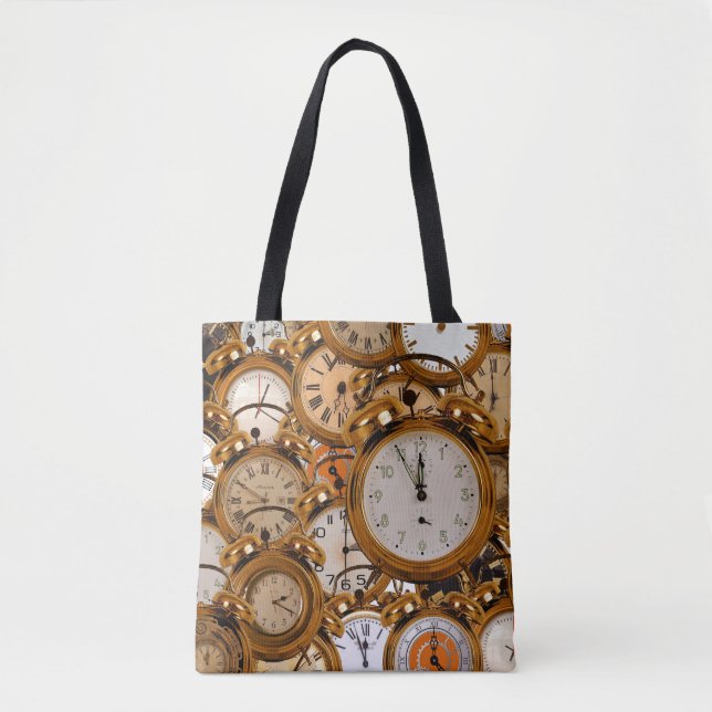 Tasche Lebensmittelgeschäft Tasche Gold Uhren Uhre (Vorderseite)