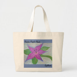 Tasche lila Blume
