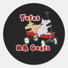 Tasche MaGoats FunnY Ziege Meme Runder Aufkleber