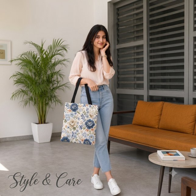 Tasche 'Midnight Bloom Timeless Floral Elegance' (Midnight Bloom Timeless Floral Elegance Tote Bag)
