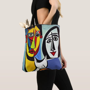 Tasche mit abstrakter Kunst
