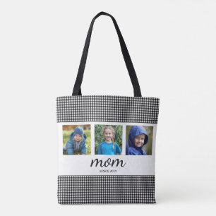 Tasche mit drei Fotos für Mama