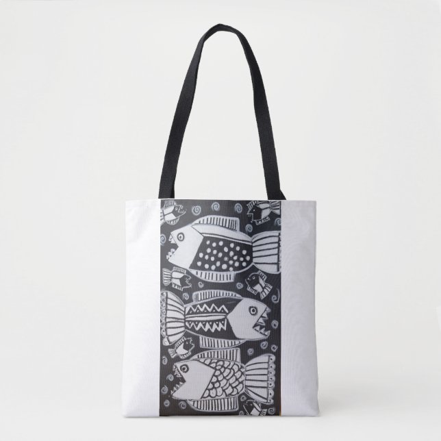 Tasche mit Fisch (Vorderseite)