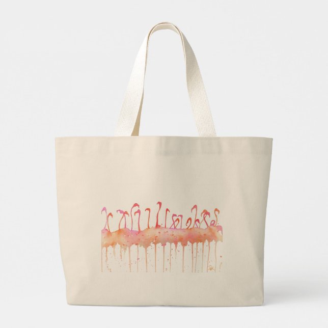 Tasche mit Flamingos (Rückseite)