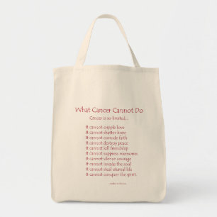 Tasche mit Gedicht 'Was Krebs nicht kann'
