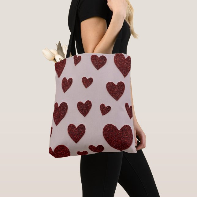 Tasche mit Herz-Allover-Druck (Von Nahem)