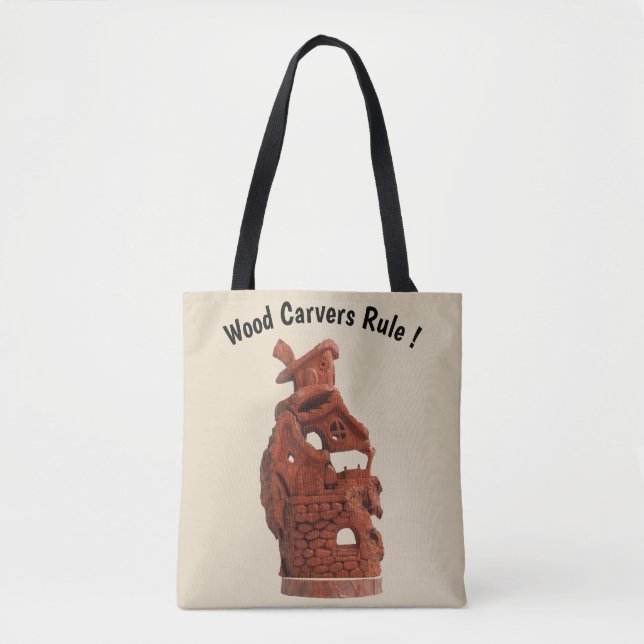Tasche mit Holzleiter, rundbedruckt (Vorderseite)