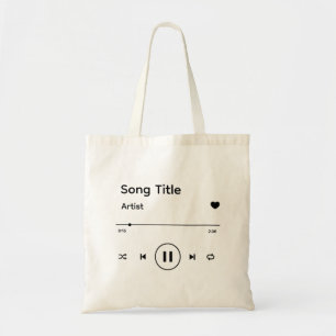 Tasche mit individuellem Song und Künstler für Mus