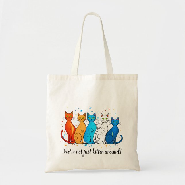 Tasche mit katzengepflegtem Design (Vorne)