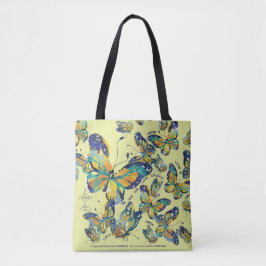 Tasche mit Mariposas Designs und Liebe