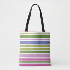 Tasche mit mehrfarbigem Streifen