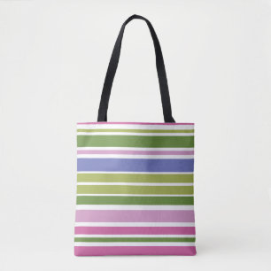 Tasche mit mehrfarbigem Streifen