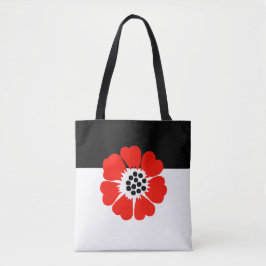 Tasche mit modernem Mohndesign