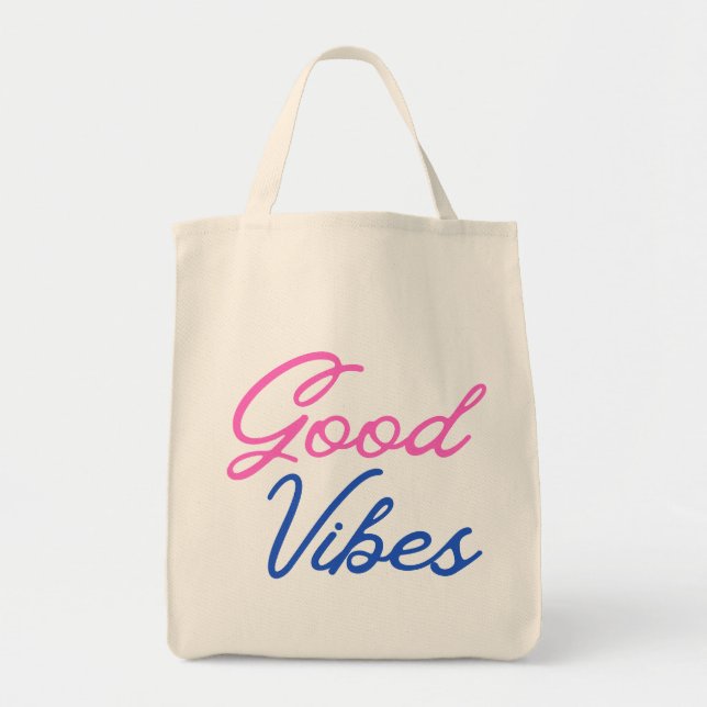Tasche mit nur guten Vibes (Vorne)